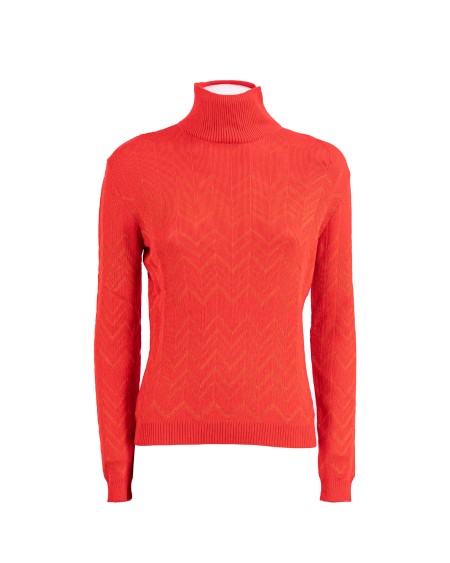 Shop MISSONI  Lupetto: Missoni lupetto lavorato a maglia.
Maglia leggera.
Tinta unita.
Collo alto.
Maniche lunghe.
Composizione: 60% Lana, 40% Viscosa.
Fabbricato in Tunisia.. DS23WN0NBK027A-81662